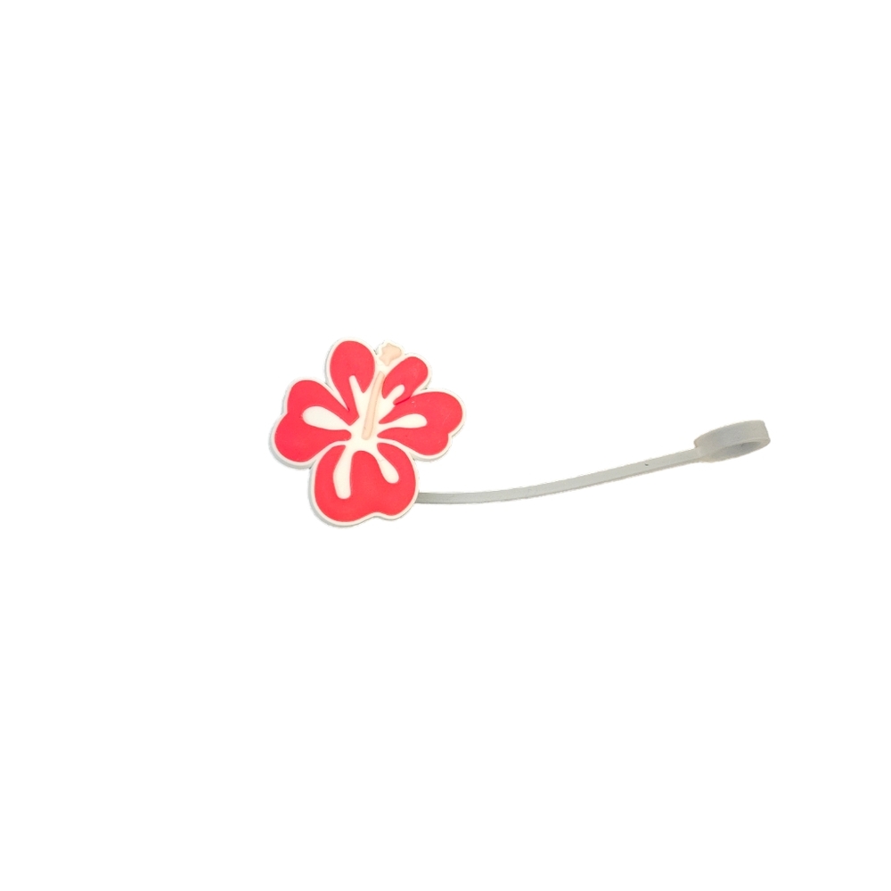 Flower straw cap